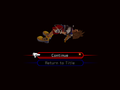 Sora's game over screen in Kingdom Hearts Re: Chain of Memories after being defeated.